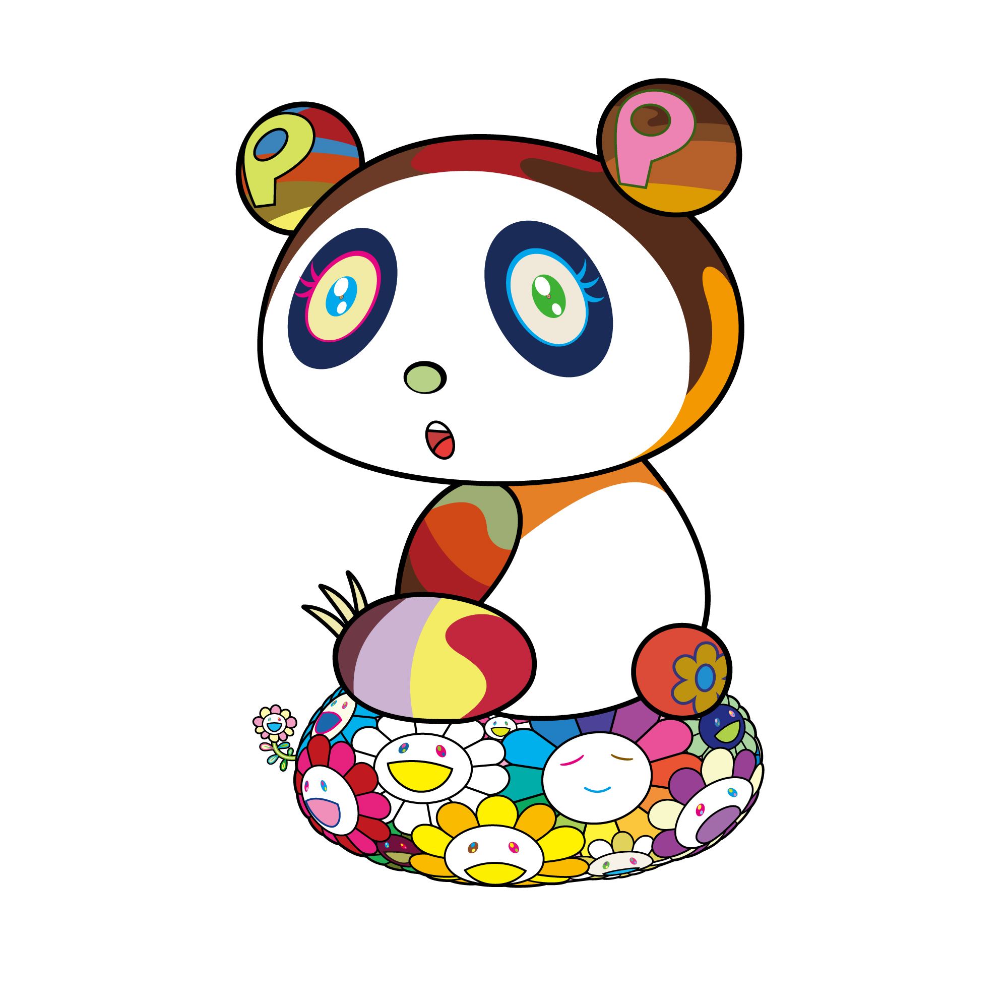 8月20日(木)10時より、WEBショップにて村上隆の新作パンダ版画 