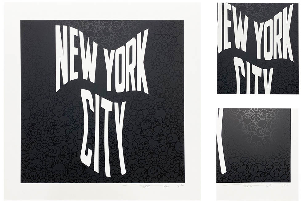 返品保証 村上隆 夜明け前の漆黒 CITY YORK NEW 直筆サイン100枚限定 版画