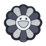 Flower Floor Mat / Black × White | Zingaro official Web
