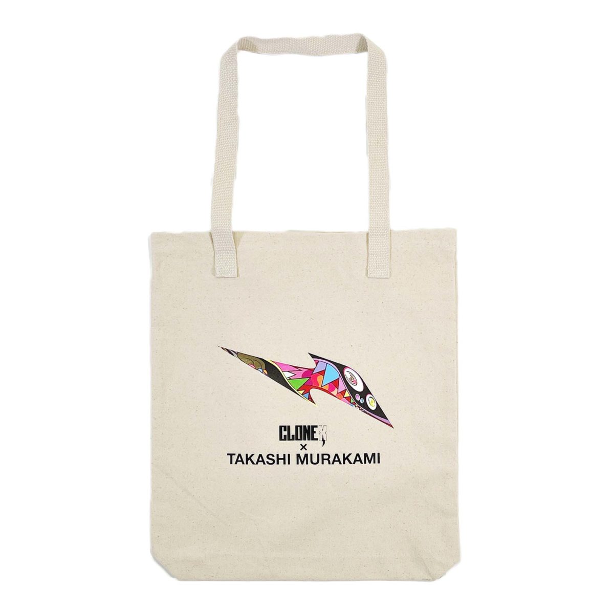 ONE (1) SOLD OUT RARE NEW SEALED TAKASHI MURAKAMI x LOQI X FLOWER WHITE  TOTE BAG