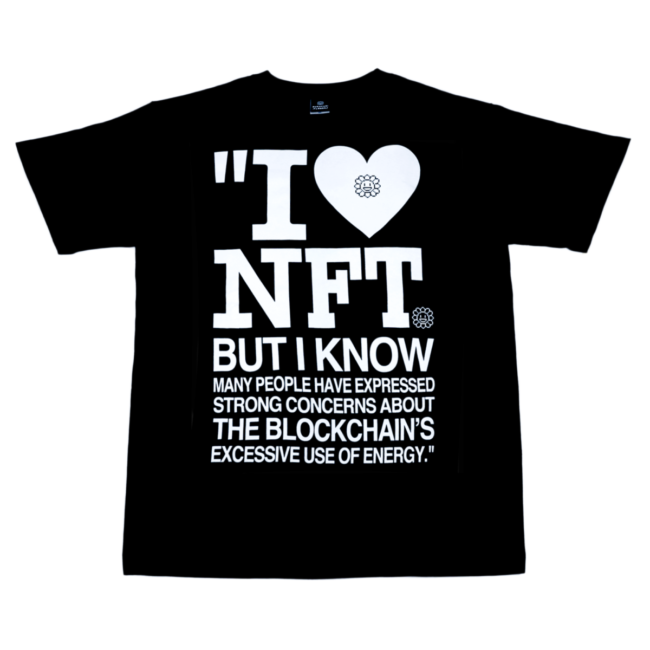I LOVE NFT BUT I KNOW T-Shirt Black×White
