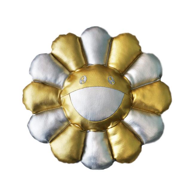 Flower Cushion / Silver &Gold(30cm)
