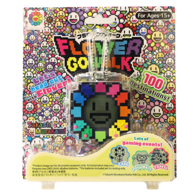 FLOWER GO WALK / Rainbow  (Body Color: Black)