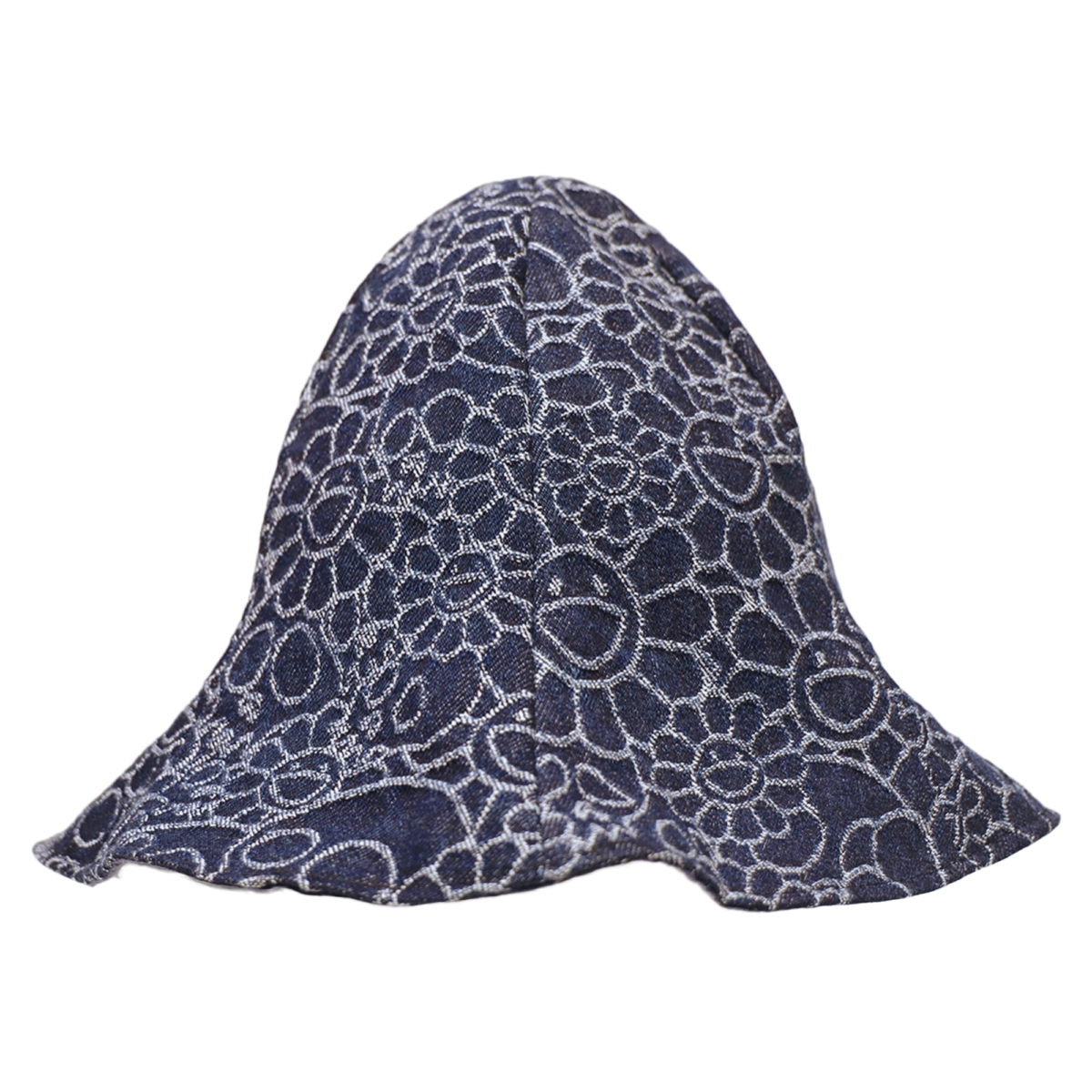 Flowers and Skulls Jacquard Denim Tulip Hat / Dark Blue(7月上旬頃