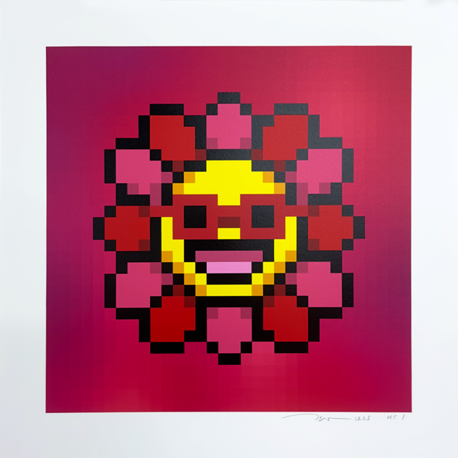 Murakami.Flower #8905 赤フチのサングラス