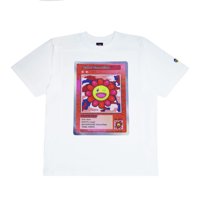 Murakami.Flowers  Collectible Trading Card T-Shirt Warhol Camouflage /White(6月中旬頃より順次発送)