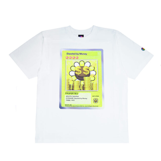Murakami.Flowers  Collectible Trading Card T-Shirt Dazzled by Money /White(6月中旬頃より順次発送)