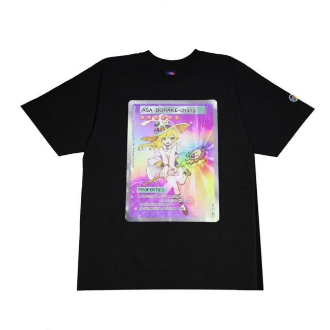 Murakami.Flowers Collectible Trading Card T-Shirt ASA_BORAKE-chang /Black