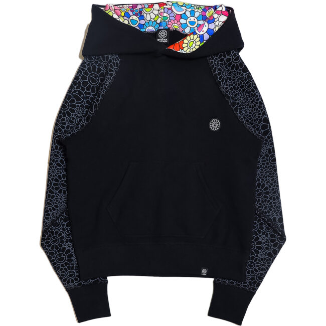 Flowers on Sleeve Pull-Over Sweat Hoodie / Black（11月下旬頃より順次発送）