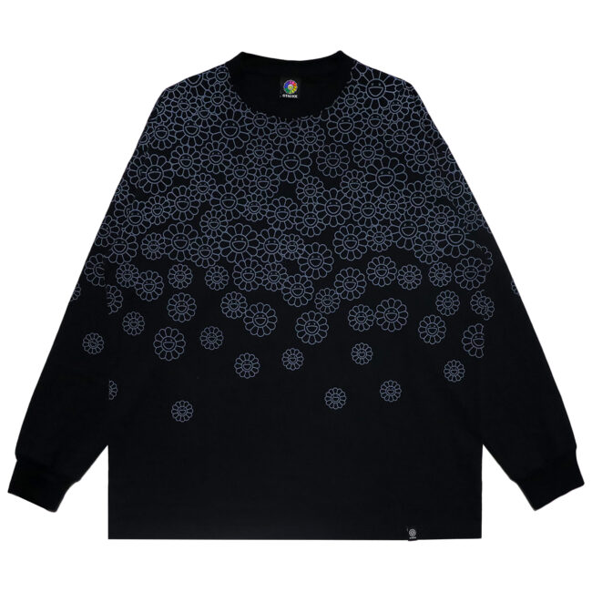 TM Flowers on Body L/S T-shirts Black×Gray（12月下旬頃より順次発送）