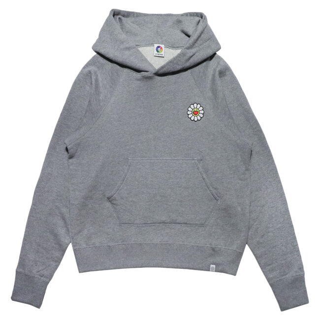 Murakami Flower Embroidery Patch Sweat Hoodie Gray（12月下旬頃より順次発送）