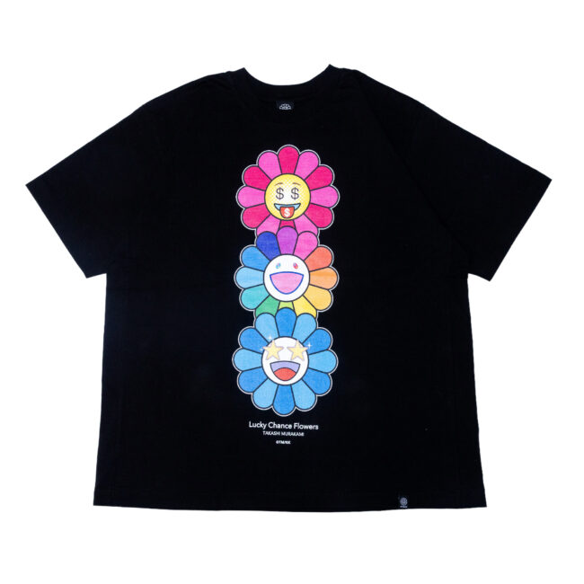 Lucky Chance Flowers” T-shirt Black (8月上旬頃より順次発送)